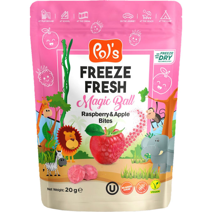 Pol's Freeze Fresh Himbeere & Apfel Fruit Bites