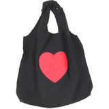Zwillingsherz XXL Shopper BW "Herz"