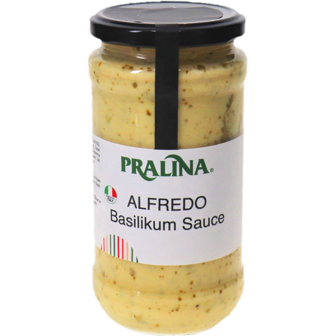 Pralina Alfredo Basilikum Sauce