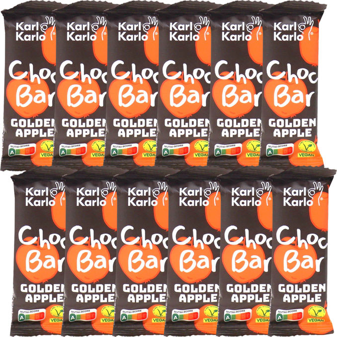 BIO Karl Karlo Choc Bar Golden Apple, 12er Pack