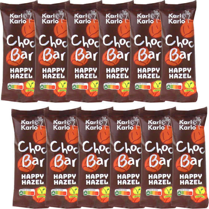 BIO Karl Karlo Choc Bar Happy Hazel, 12er Pack