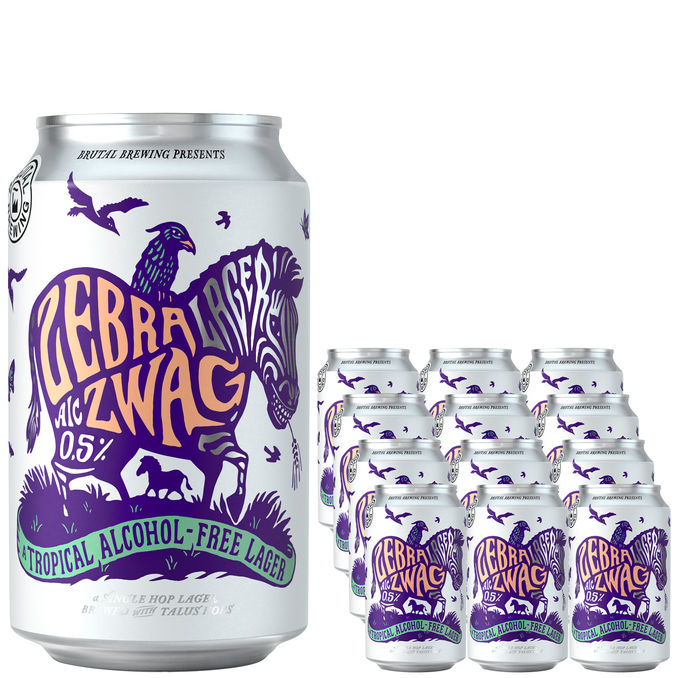 Zebra Alkoholfri Öl Tropical Lager 0,5%