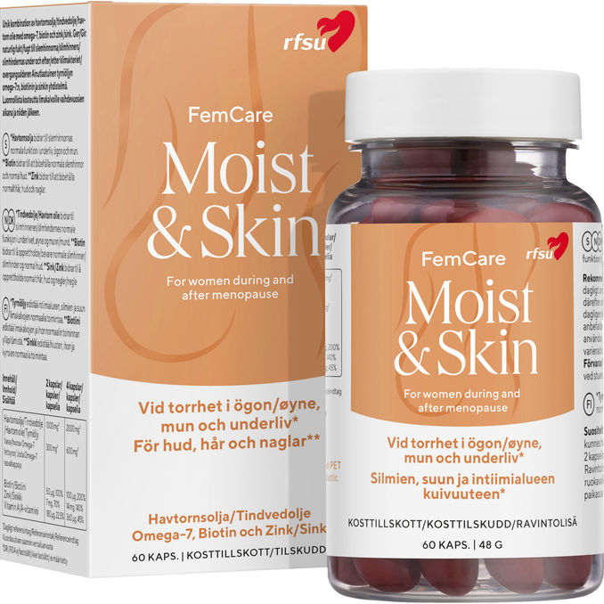RFSU Femcare Moist & Skin 60 Kapsler