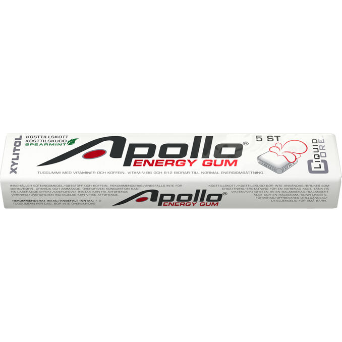 Apollo Energituggummi Spearmint