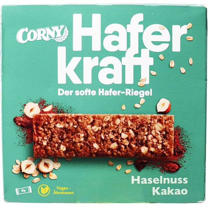 Corny Haferriegel Haselnuss-Kakao, 4er Pack