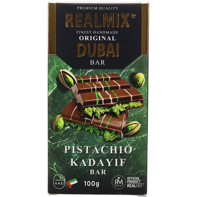 REALMIX Realmix Dubai Chokolade m. Pistacie & Kadayif 100 g