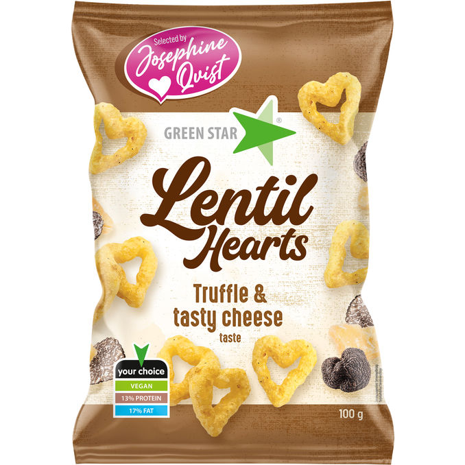Green Star Linsesnacks m. Trøffel & Ost