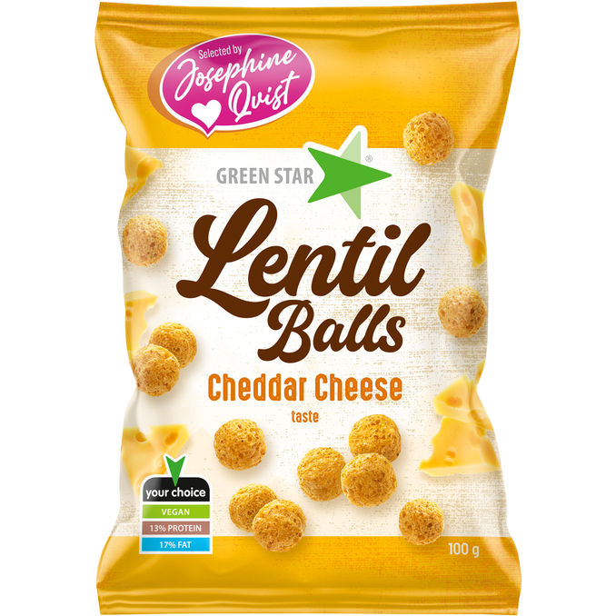 Green Star Linsesnacks Cheddar
