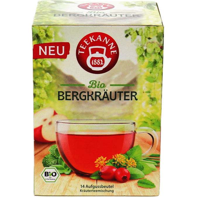 Teekanne BIO Tee Bergkräuter