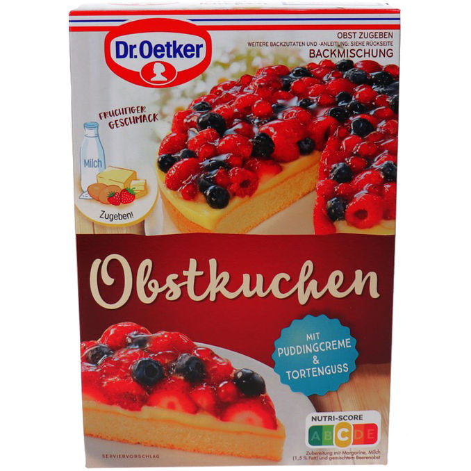 Dr. Oetker Obstkuchen Backmischung