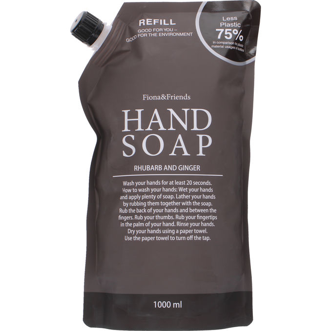 Fiona & Friends Käsisaippua Raparperi & Inkivääri Täyttöpakkaus