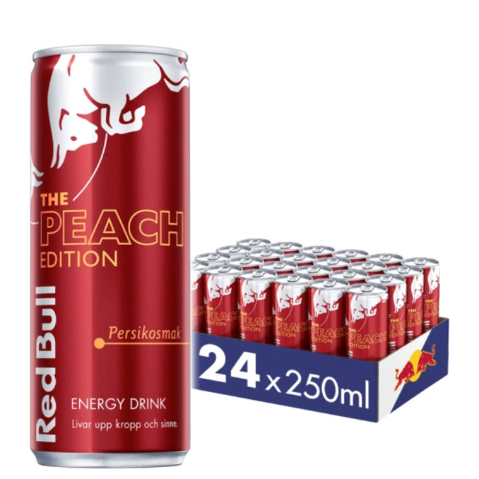 Red Bull Peach, 24er Pack (EINWEG) zzgl. Pfand