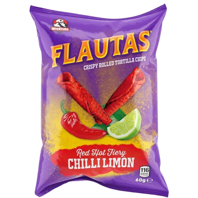Flautas Red Hot Chilli Lime Chips