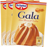 Mindestens haltbar bis: 31.12.2025 Dr. Oetker Gala Karamell Pudding, 3er Pack