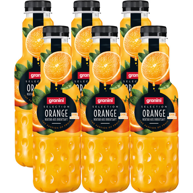 granini Orangensaft 50%, 6er Pack (EINWEG) zzgl. Pfand