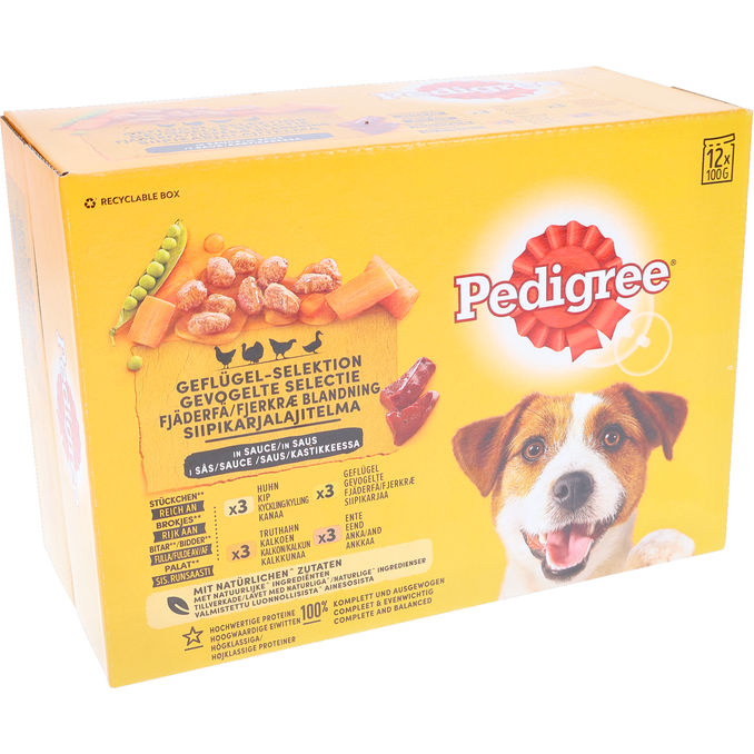 Pedigree Hundemad Fjerkræsmix 12-pak