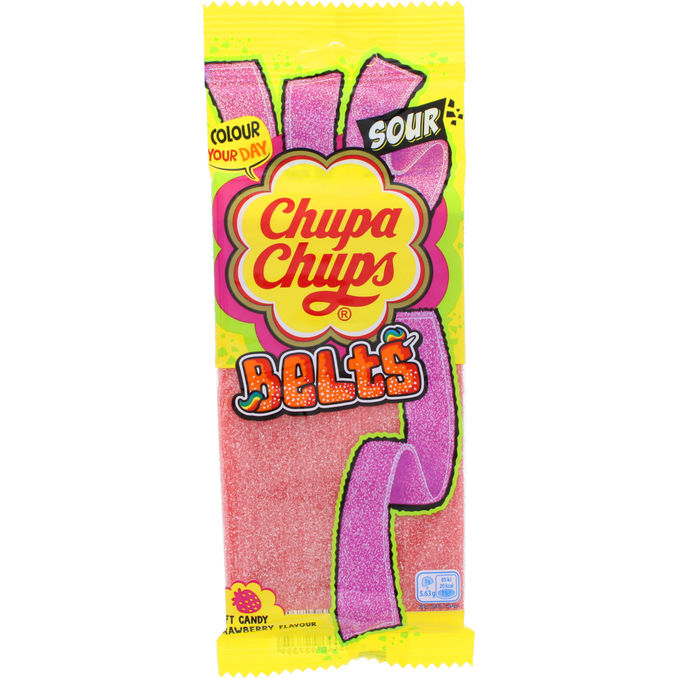 Chupa Chups Sure Vingummistrimler Jordbær
