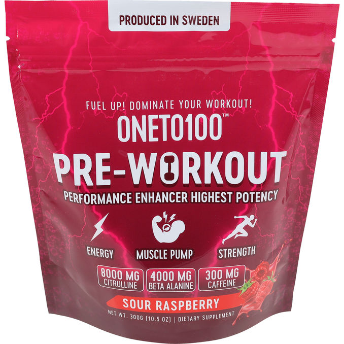 Ontohundred Pre-Workout Sour Raspberry 