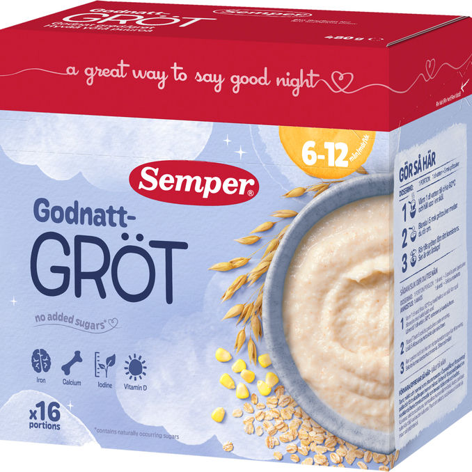 Semper Godnat Grød Naturel
