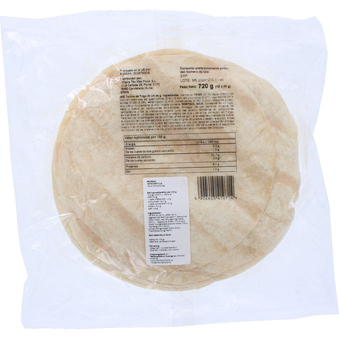 Mexreal Hvedetortillas 720 g