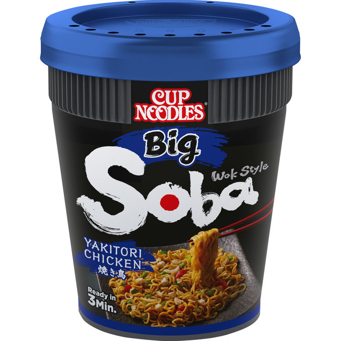 Cup Noodles Instant Nudeln Soba Big Yakitori Chicken