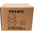 Plentyfy Runde Lunchboxen Glas, 3er Set