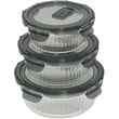 Plentyfy Runde Lunchboxen Glas, 3er Set