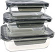 PIE LOCK Lunchboxen Glas, 3er Set
