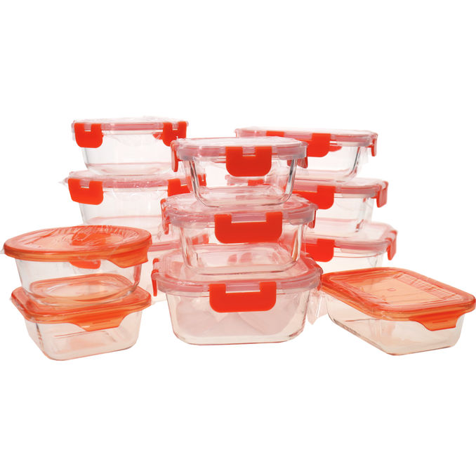 PIE LOCK Frischhaltedosen Glas, 12er Pack