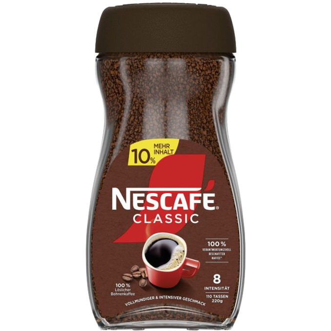 nescafe Instantkaffee Classic + 10 %