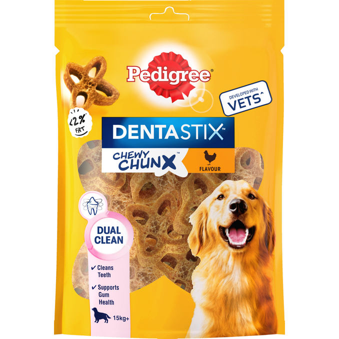 Pedigree Koirien Pureskeltava Makupala Dentastix +15kg Kana