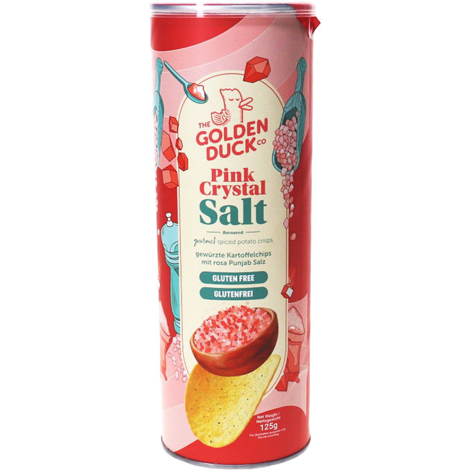 Golden Duck Chips mit Rosa Salz