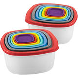 INFO:GOURMETmaxx Frischhaltedosen 28-tlg. Mehrfarbig