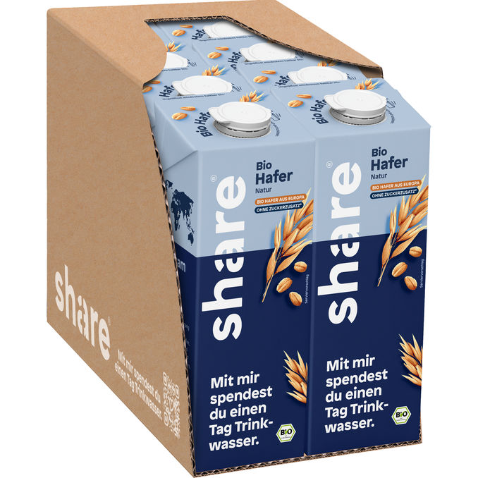 Share BIO Haferdrink, 8er Pack
