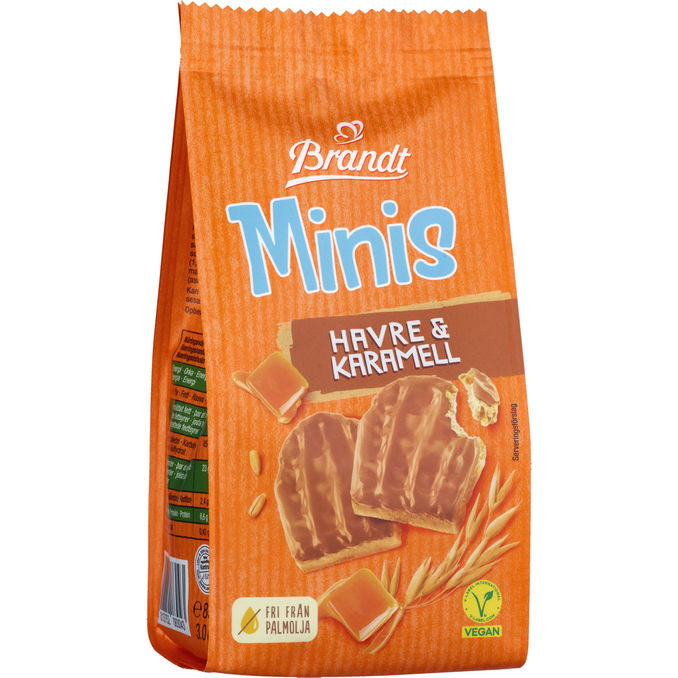 Brandt Veganske Havrekiks m. Karamel