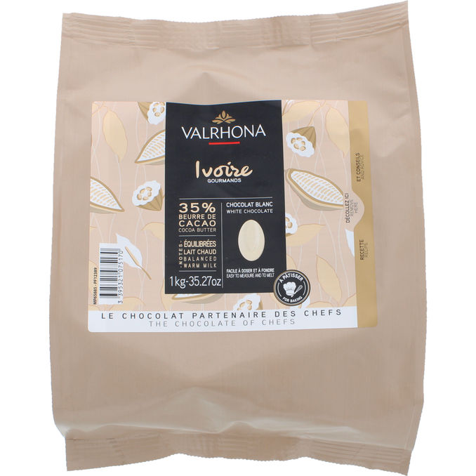 Valrhona Ivoire Vit Choklad