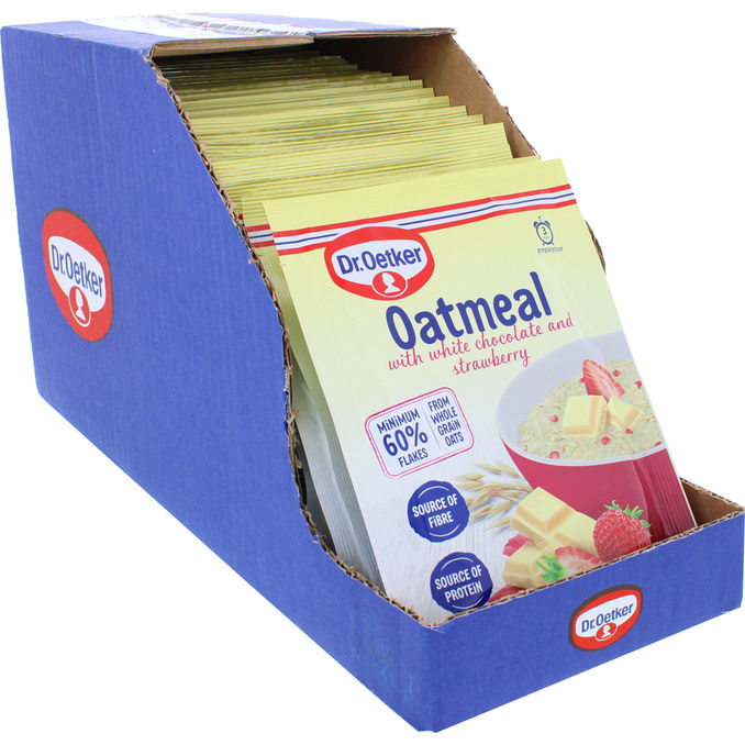 Dr Oetker Gröt Vit Choklad & Jordgubb 24-pack