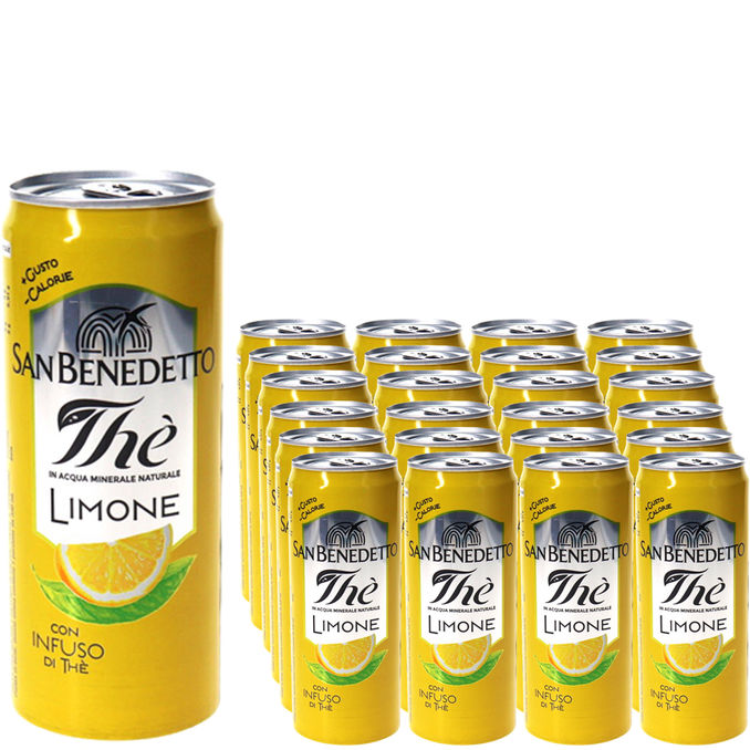 San Benedetto Mineralwasser Zitrone, 24er Pack (EINWEG) zzgl. Pfand