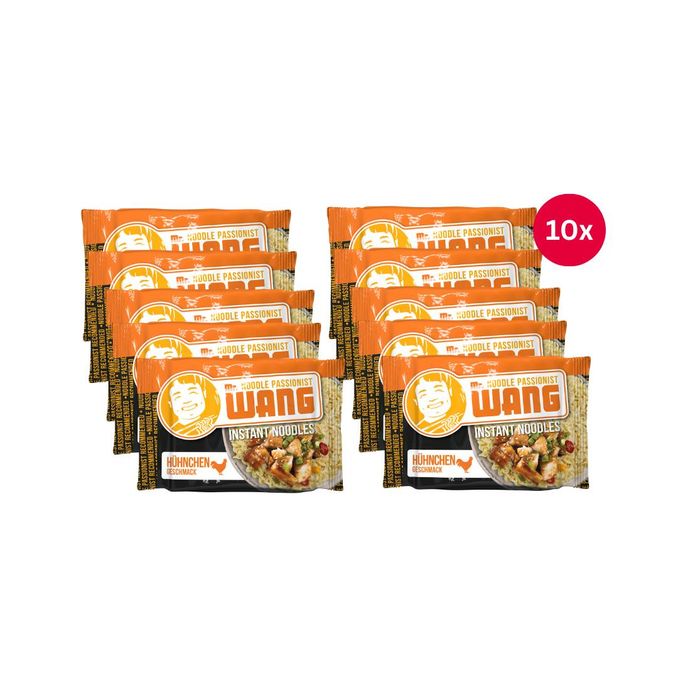 MR WANG Instant Nudeln Huhn, 10er Pack