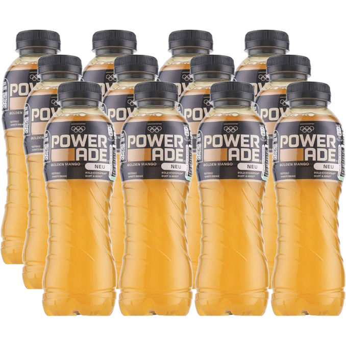 Powerade Golden Mango, 12er Pack (EINWEG) zzgl. Pfand