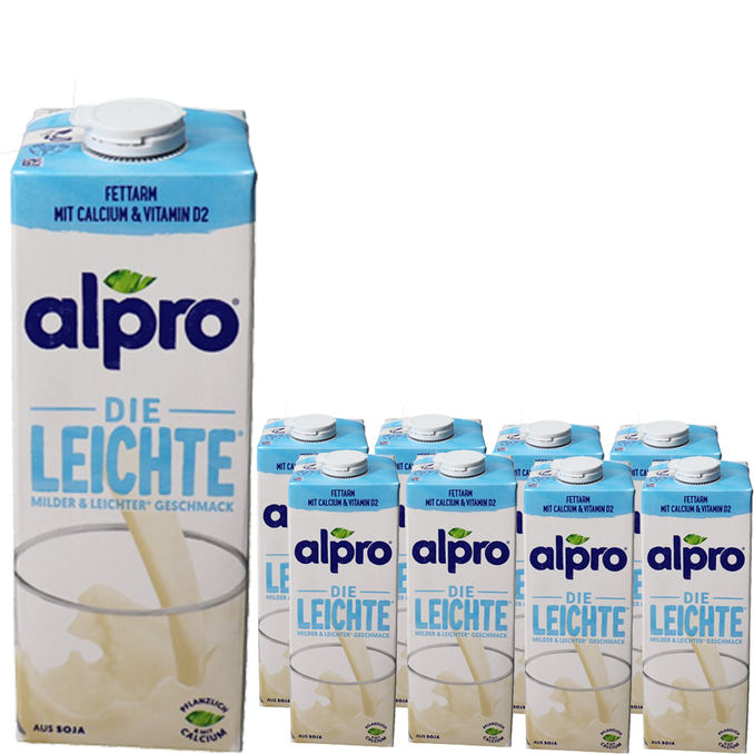 Alpro Sojadrink Die Leichte, 8er Pack