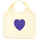 Zwillingsherz XXL Tasche Shopper "Lila Herz"-Motiv