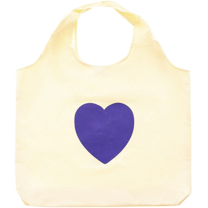 Zwillingsherz XXL Tasche Shopper "Lila Herz"-Motiv