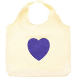 Zwillingsherz XXL Tasche Shopper "Lila Herz"-Motiv