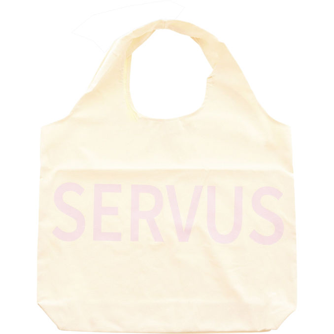 Zwillingsherz XXL Tasche Shopper "Servus"-Rosa Aufschrift