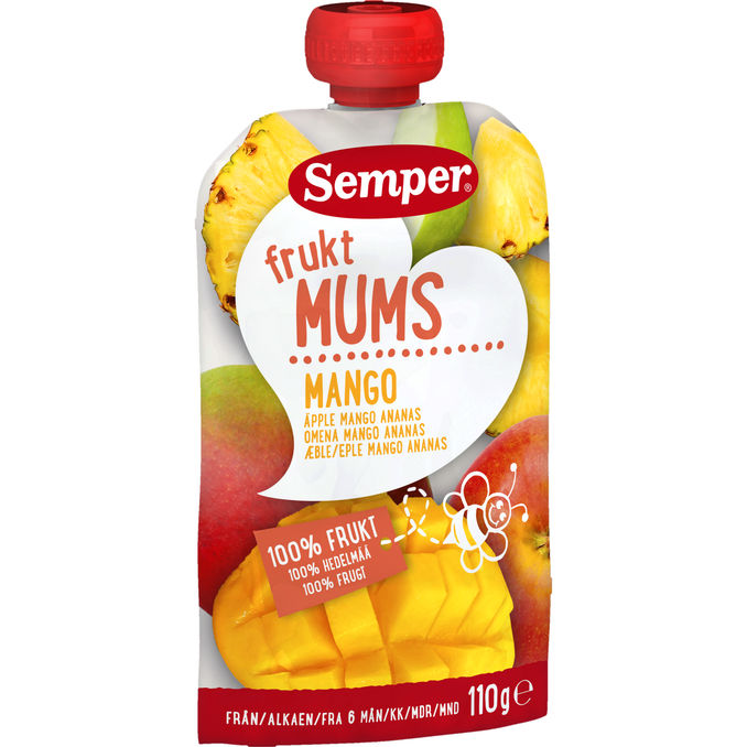 Klemmepose Frugtmums Mango