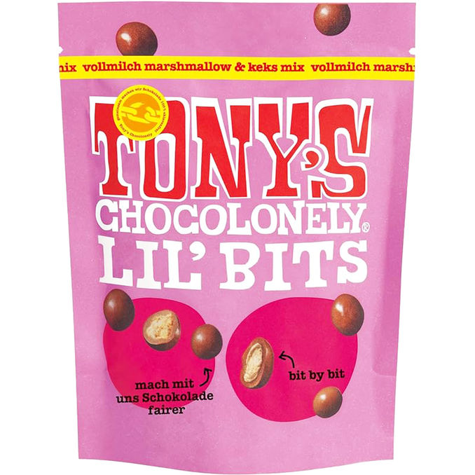 Tony's Choclonely Vollmilchschokosnacks Keks & Marshmallow