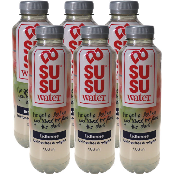 SUSU Erfrischungsgetränk Erdbeer, 6er Pack (EINWEG) zzgl. Pfand