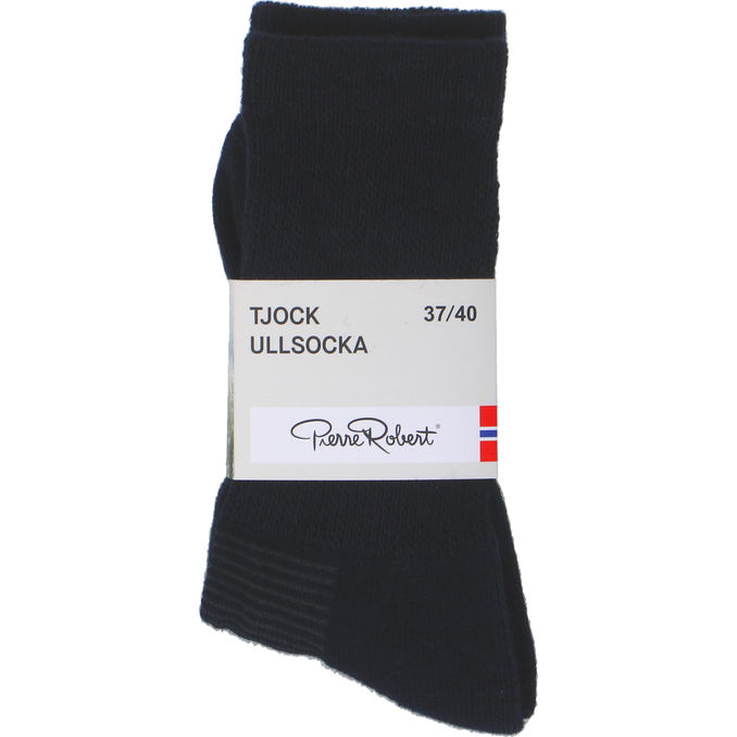 Pierre Robert Tykke Uldstrømper Navy 37/40 1 par