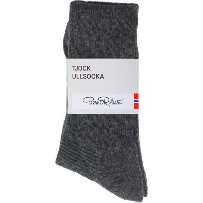Pierre Robert Tykke Uldstrømper Mørkegrå 37/40 1 par